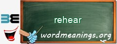 WordMeaning blackboard for rehear